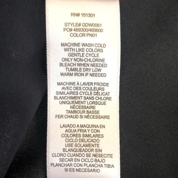 Good American NWT Navy & White Pinstripe Collarless Boss Blazer Dress Size 0 - Picture 12 of 12